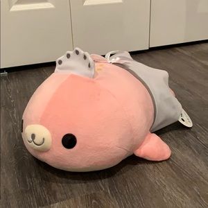 Mamegoma Plush Pink Beni Goma Seal Maid Sanrio 16”